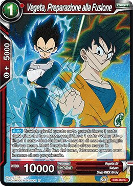 Vegeta, Preparazione alla Fusione