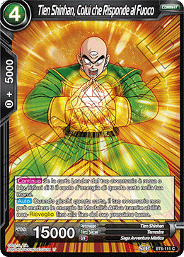Tien Shinhan, Colui che Risponde al Fuoco