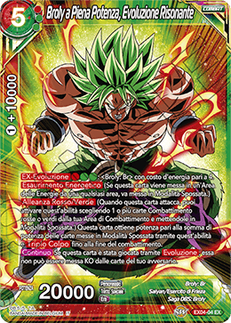 Broly a Piena Potenza, Evoluzione Risonante