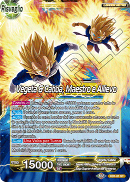 Vegeta & Cabba, Maestro e Allievo